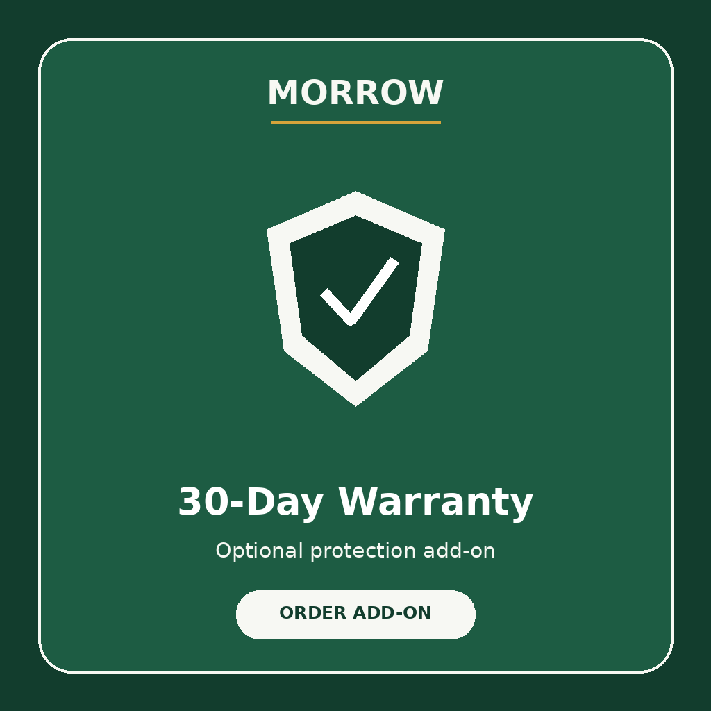 Morrow 30-Day Warranty order add-on